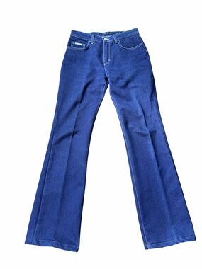 VALENTINO Flare Leg Indigo Blue Denim Jeans Women’s Size 27/ Inseam 29”
